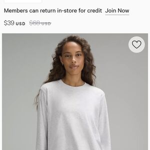 Lululemon Light Gray Sweatshirt